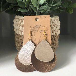 Faux Leather Earrings